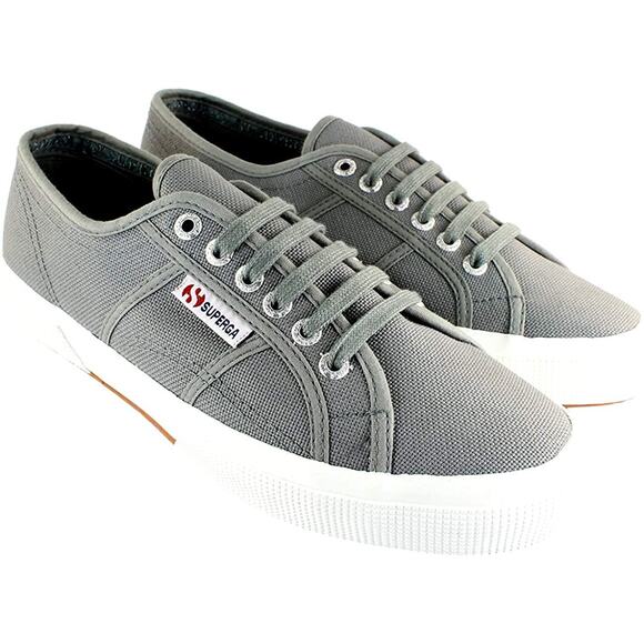 Superga Shoes - Superga Cotu Classic Gray Lace Up Sneakers Size 8.5